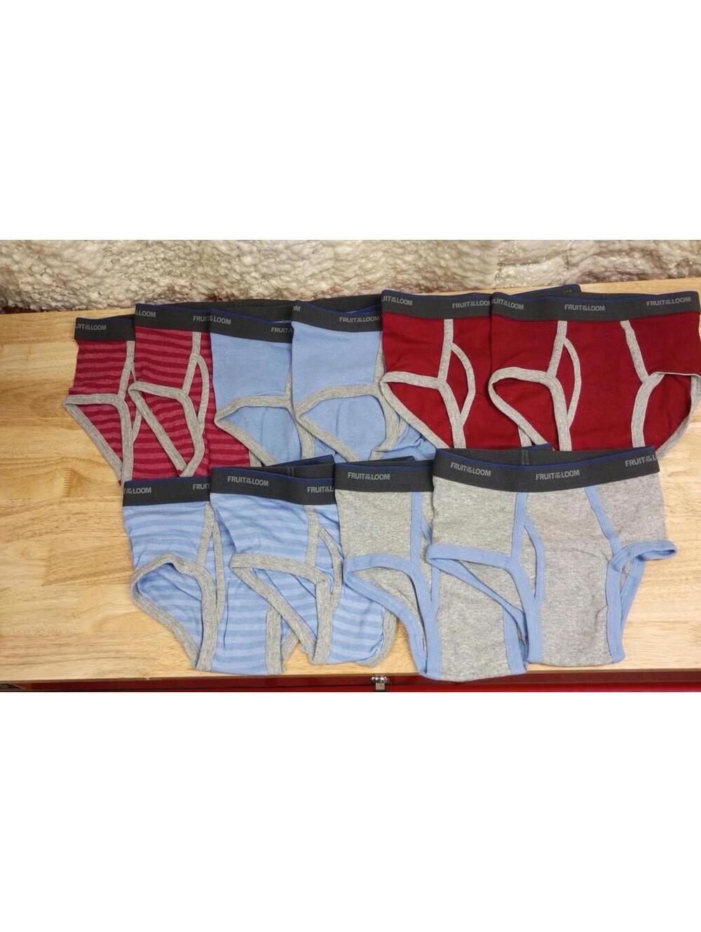 Fruit of the Loom Big Boys Tag Free Cotton Briefs 10 Pack Small